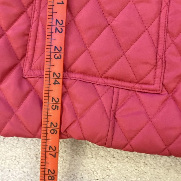 BNWT SIZE 14 JULIPA RED CRIMSON CLARET DIAMOND PADDED ZIP BUTTON JACKET COAT - Picture 5 of 12